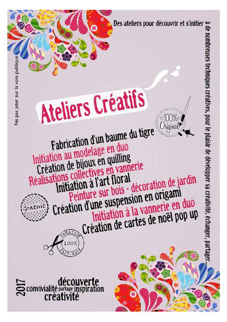 Ateliers créatifs
